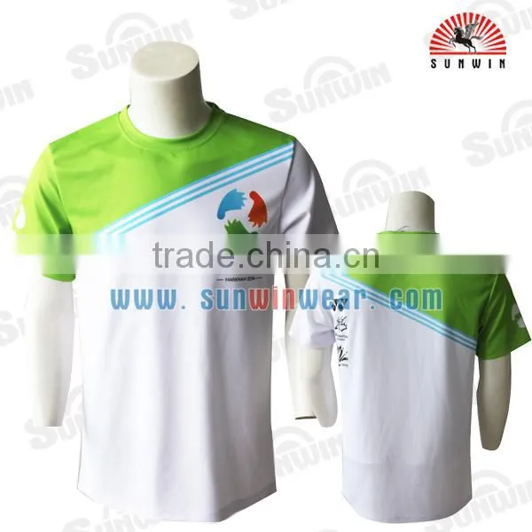 New Customized 100% Polyester Badminton Tshirt High Quality Badminton Jersey From China photo-2