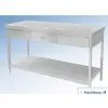 A WORK TABLE WITH TWO LAYERS AND A DRAWER