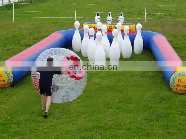 HI Hot Sale Sports Toys 0.6mm PVC Inflatable Toy Human Indoor Bowling Ball for Sale photo-4