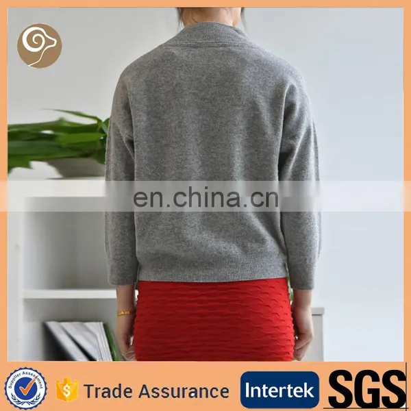 V Neck Wholesale Women Cashmere Sweater on Sale photo-3