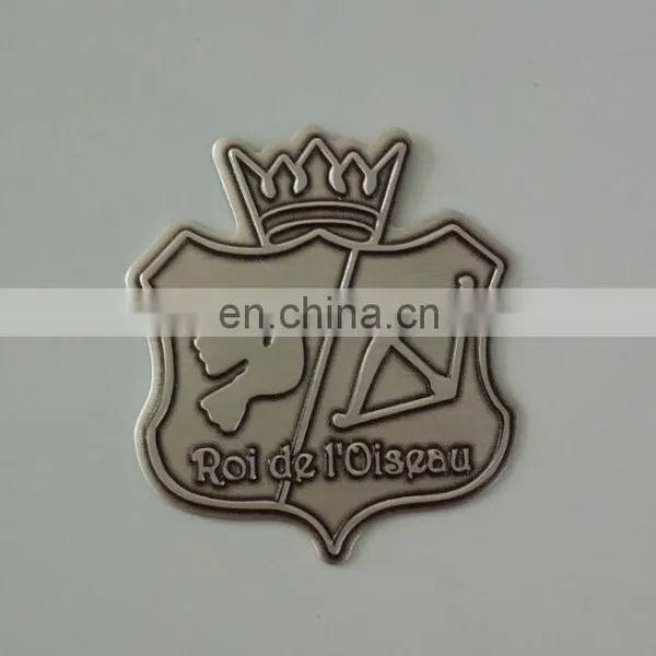 Custom Metal Aluminum 3D Wine Emblem Adhesive Bottle Label photo-2