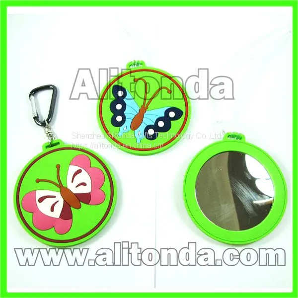 Custom and Supply Cartoon Pvc Soft Makeup Mini Small Mirror photo-3