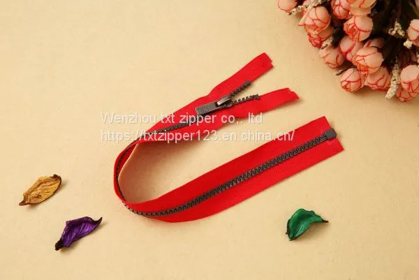 #3 #5 #8 #10 #15 #20 Plastic Zipper With Antique Sliver Teeth Open End photo-2