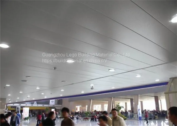 3d Wood Grain 600x600 Aluminum Gusset Lobby photo-5