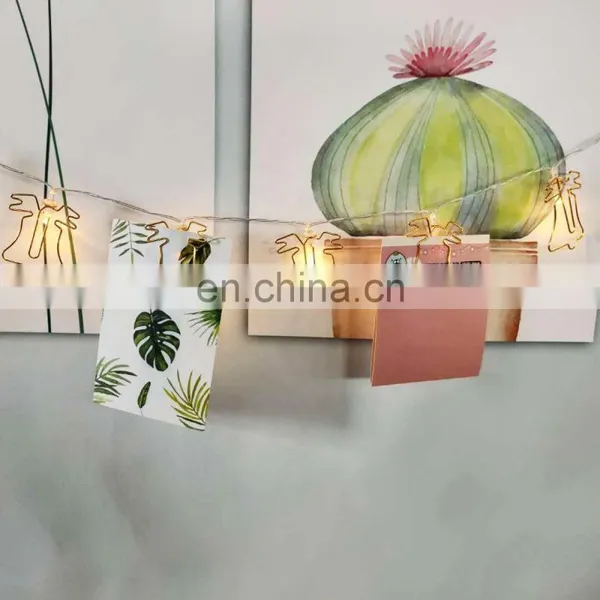 Battery Powered 10L Metal Jingle Bell Shaped Clips Fairy String Lights For Home Party Decoration photo-5