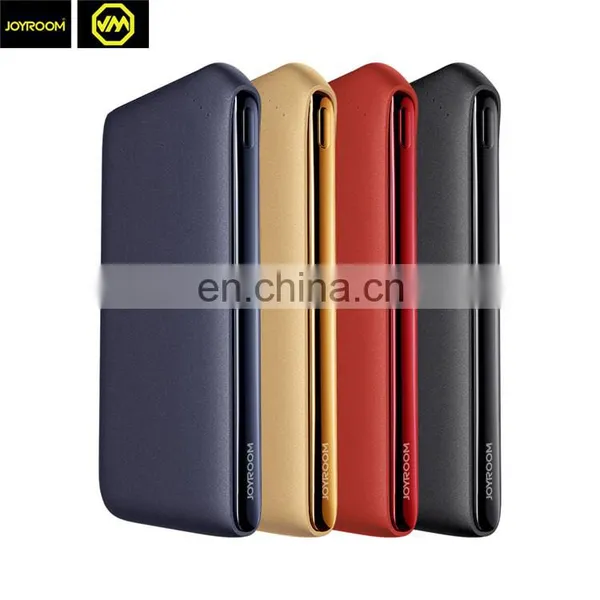 Wholesale Luggage Series 10000mah Joyroom Power Bank Polymer Slim Mobile Rohs Qc2.0 Power Bank Cable photo-2