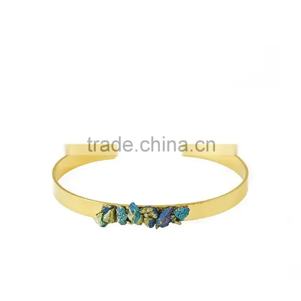 EX03-0031 2016 Latest Designs Gold Stainless Steel Bangles And Braceletsl photo-4