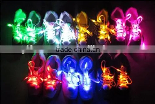 LED Shoe Laces Light Flashing Shoelaces Flat Laces Fashion Creative Gift 2016 photo-3
