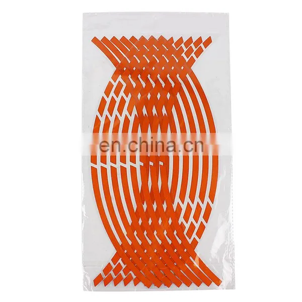 16 Strips Stickers Motorcycle Accessories 7 Colors Car Styling Decals 17 Or 18 Inch Stickers Wheel Rim Sticker Reflective Tape photo-2