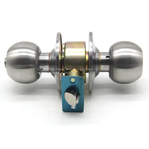 Grade 3 Residential Entrance Privacy Bathroom Bedroom Interior Safe Tubular Lever Lockset Cylindrical Handle Knob Door Lock photo-2