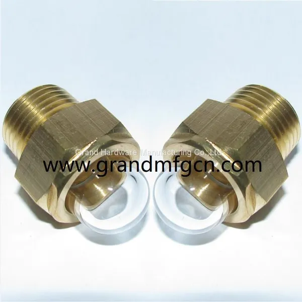 NPT 1/2 Inch Male Thread Coolant Sight Glasses Oil Level Gauge Indicator for Heavy Duty photo-2