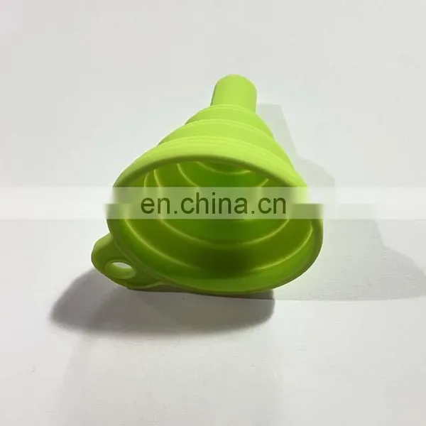 Amazon Food Grade Kitchen Collapsible Oil Funnel Small Foldable Silicone Funnel For Oil Beer Protien photo-4