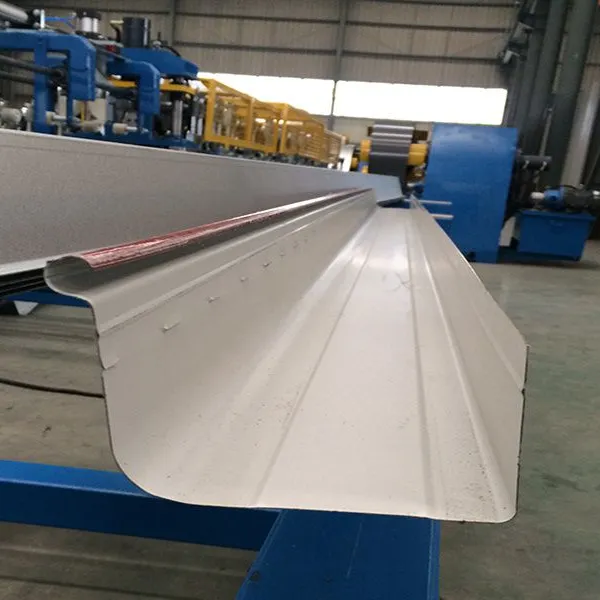 GI PPGI Color Steel Roof Rain Gutter Profile Roll Former photo-3