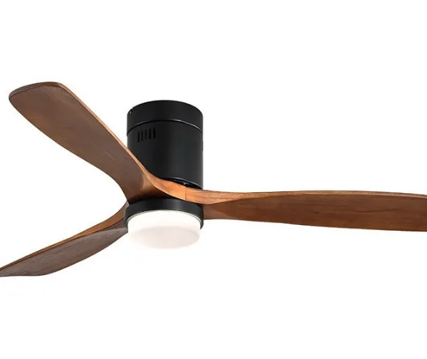 52 Inch Ceiling Fan Light, Living Room Solid Wood Variable Frequency Silent Ceiling Fan Light, Low Floor Dining Room Light