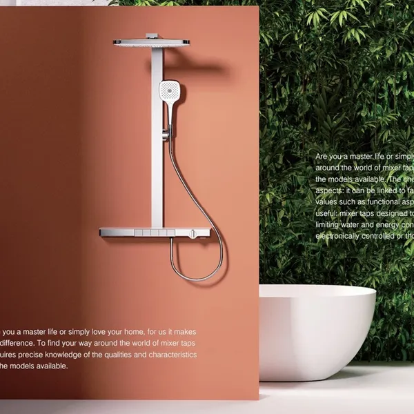 Adjust the Water Temperature at Will Durability and Safety Save Space and Easy to Operate Shower Column Set Series photo-4