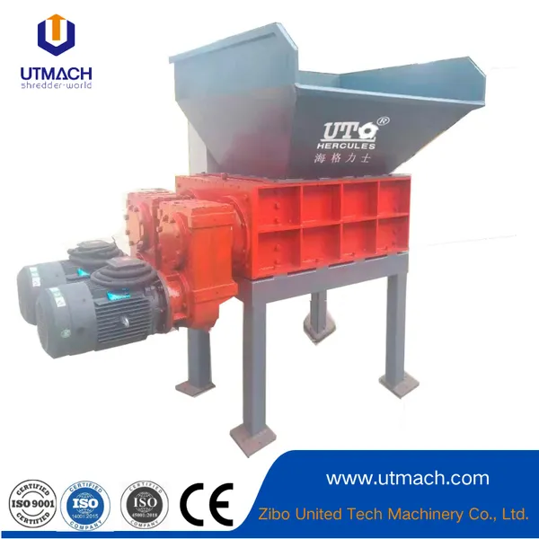 High-Performance Four Shaft Shredder for Continuous Operation
