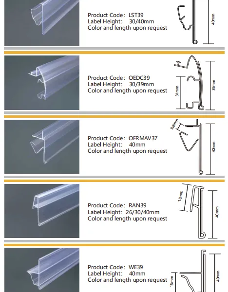 Supermarket Shelf Channel Price Holder Shelf Talker Sign Data Strip photo-3