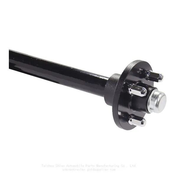2000 Lb, 4‑Hole | Trailer Chassis Hub, Axle Spindle, Axle Assembly, Rear Axle Hub End For Towable RV, Light-Duty Trailer, Food Camping Trailer