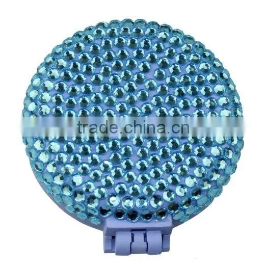 Girls Travel Folding Hair Brush With Mirror Pocket Size Comb photo-4