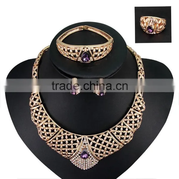 2016 New Exaggerate Vintage Geometric Suit Necklace Set Jewelry Set Whloesale photo-2