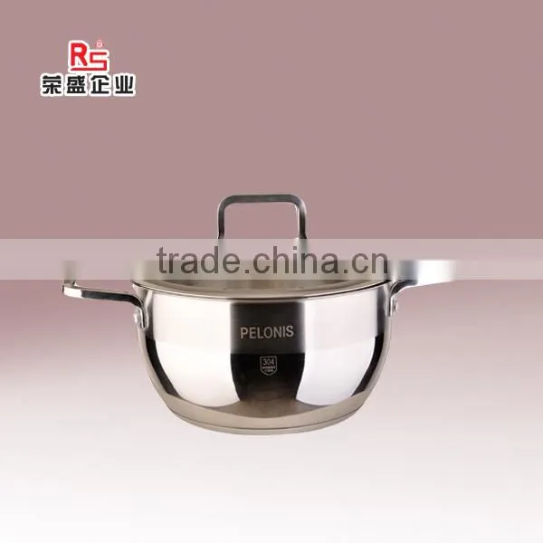 Food Grade Certification Stainless Steel 304 Induction Cooking Sauce Pot