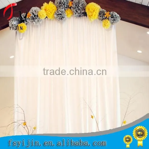 Fancy and Elegant Pipe and Drape Wedding Backdrop