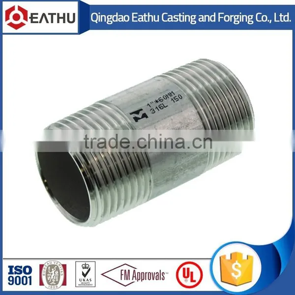 Stainless Steel Pipe Fittings Barrel Nipple