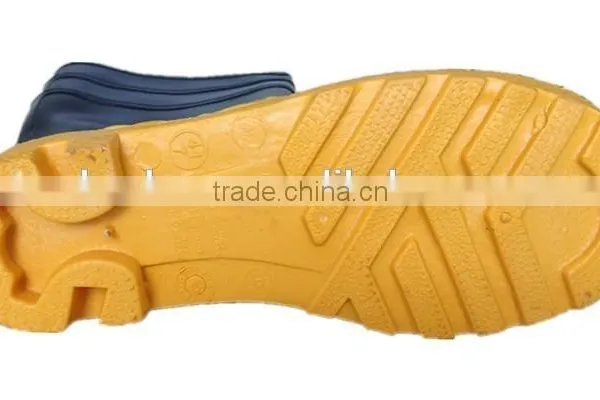 Pvc High Acid-proof Rain Boots for Men/Steel Toe Trooper Motorcycle Boot photo-4