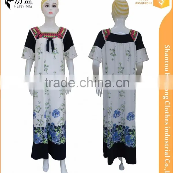 95%polyester 5%spendax milk silk casual muslim night robe