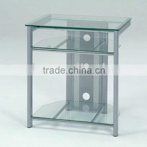 Modern TV Stand/ Metal Glass TV Showcase