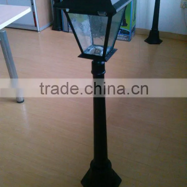 Outdoor Black Solar LED Post Lamp photo-3