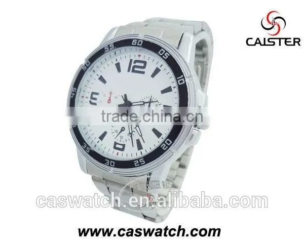 Luxury Silver-toned Round Watch, Quartz Movement Water Resistant Couple Watch, Stainless Steel Back Couple Watch photo-2