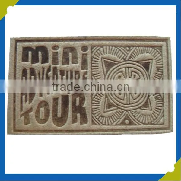 2015 Hot Sale Printed Clothing Genuine Leather Label