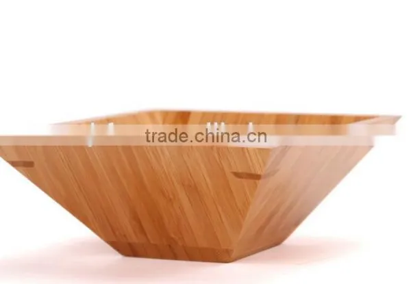 Natural Wooden Fruit Salad Bowl,Bamboo Vegetable Candy Bowl,people Candy Bowl photo-3