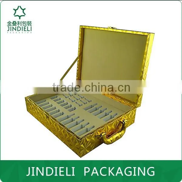 Golden Makeup Set Cosmetic Gift Box With Handle photo-3