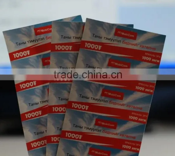 Paper Printed Prepaid Scratch Phone Cards photo-3