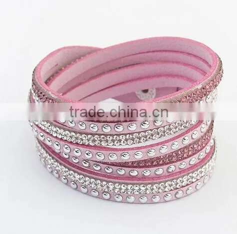 2016 Hot Custom Good Quality Fashional Multistory Leather Bracelet photo-5