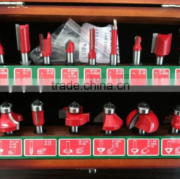 TC-015C 8mm Shank 15PCS Router Bit Set For Hand Router Machine In Wooden Display Box photo-3