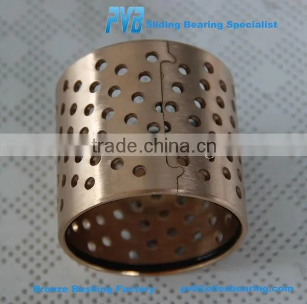 Wrapped CuSn8 Bushes,PRM404450 Oil Holes Bushing Bronze,Bronze Cylindrical Bearing photo-5