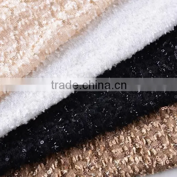 Lint Fabric Bottom 2 mm Sequins Embroidery African Swiss Lace Fabric photo-6