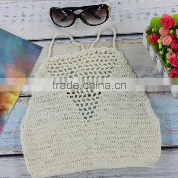 Crochet Hollow Halter Top,Crochet Bikini Top