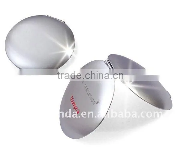 Metal Makeup Mirror Compact Mirror / Beauty Jewelry Mirror / Round Aluminum Compact Mirror photo-5