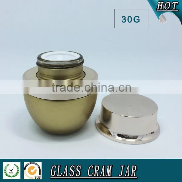 30G Coloured Cosmetic Glass Jars photo-3