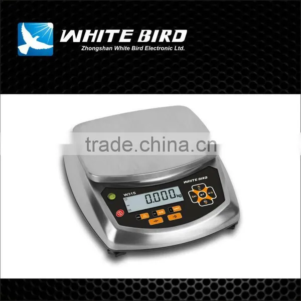 OIML Approval, Weight Scale, W31, 3/6/15/30kg, RS232C, Food Grade 304 Stainless Steel Countertop, ABS Housing photo-2