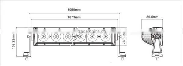 Led Working Lights Driving Light Bar Lamps 40 Inch 200w 20 Leds Led Auto Car Work Light Bar Combo Beam Off-road Car Single Row photo-3
