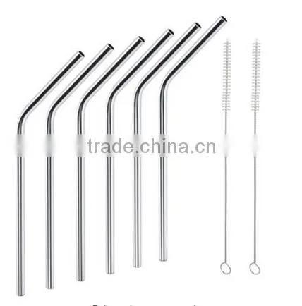 Stainless Steel Drinking Straw 4PCS Straws With Brush photo-5