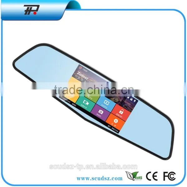 CARDVR HD1080P Touch Screen Mesh Hd Rearview Mirror Dual Cameras BlackThe Best photo-3