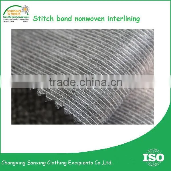 More smooth double dot fusible nonwoven interlining Hem interlining