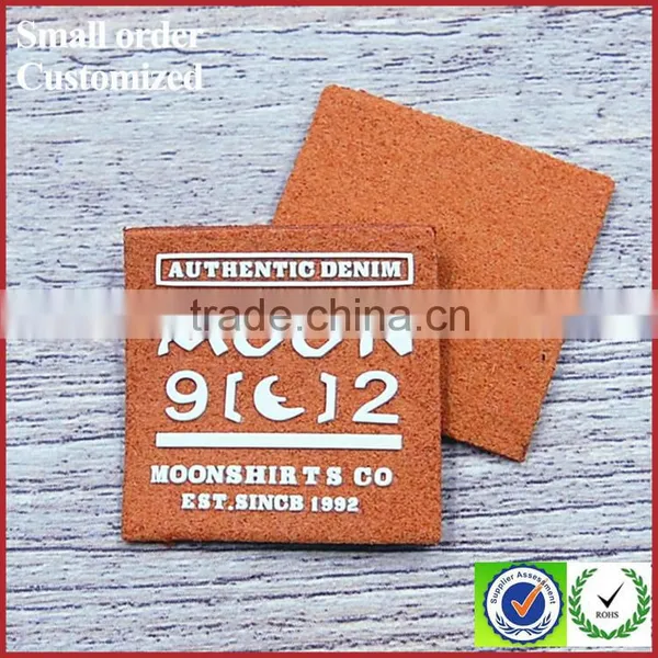 Custom Design Microfiber Sude Leather Casual pu Labels for Jeans China photo-2