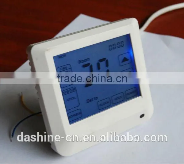 Touch screen thermostat plastic cases with large LCD display, plastic touch screen cases